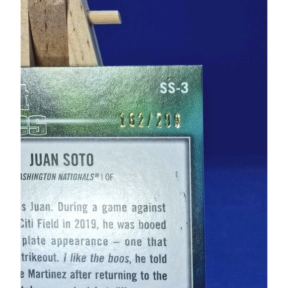 Juan Soto Sweet Shades Black Refractor #SS-3 Topps 2022 SP 183/299 - Picture 6 of 8